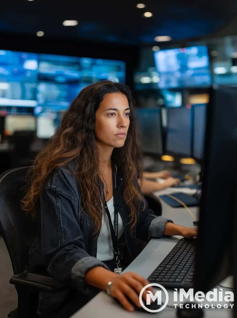 Secure communication setup showcasing Teams Phones and Conferencing for enterprise-grade security and peace of mind.